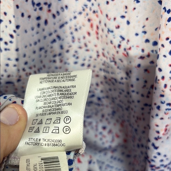 🩴 BCBGMaxAzria Asymmetrical Red and Blue sleeveless V-neck Dress TKJ6243090 - Picture 4 of 4